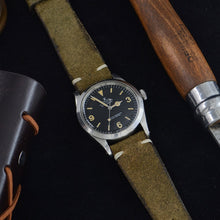 Load image into Gallery viewer, Distressed Forrest Green Rough Suede