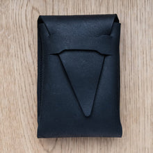Load image into Gallery viewer, DE GRIFF Short Watch Pouch in Oiled Black (Bracelet edition)