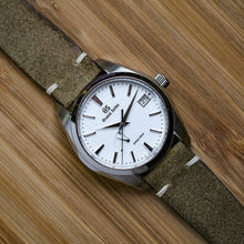 Load image into Gallery viewer, Distressed Forrest Green Rough Suede