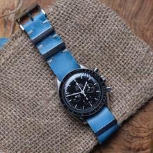 Load image into Gallery viewer, Bombay Blue Rugged Leather NATO