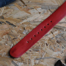 Load image into Gallery viewer, Nomad Red Rugged Leather NATO