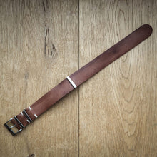 Load image into Gallery viewer, Rugged Leather Brown NATO