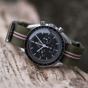 Textured 'A400' Striped Military Green NATO