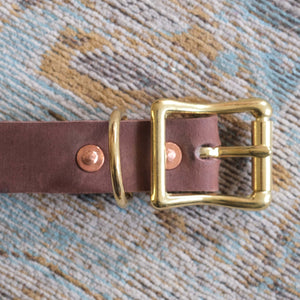 Matte Brown Dog Collar