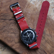 Load image into Gallery viewer, Nomad Red Rugged Leather NATO
